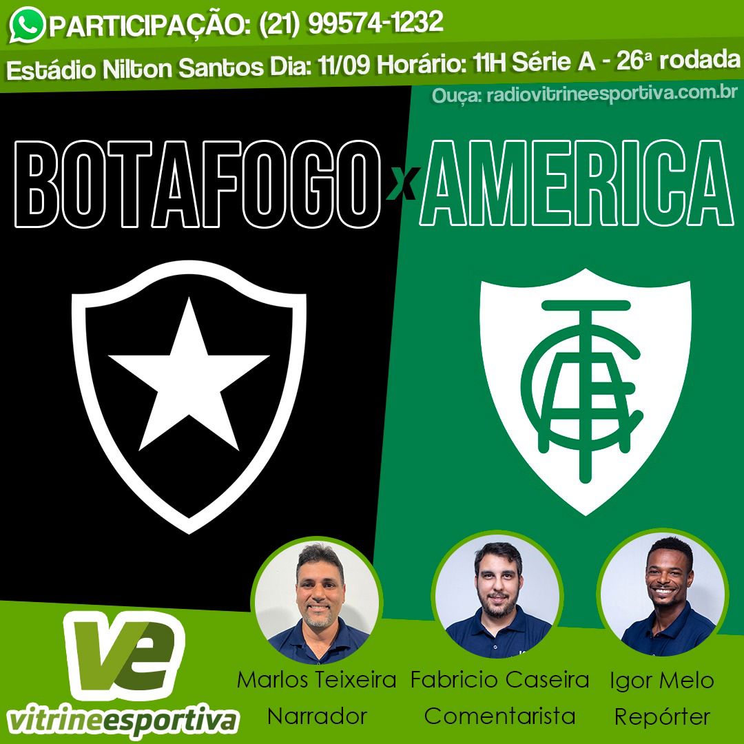BRASILEIRÃO - BOTAFOGO X AMÉRICA - MG