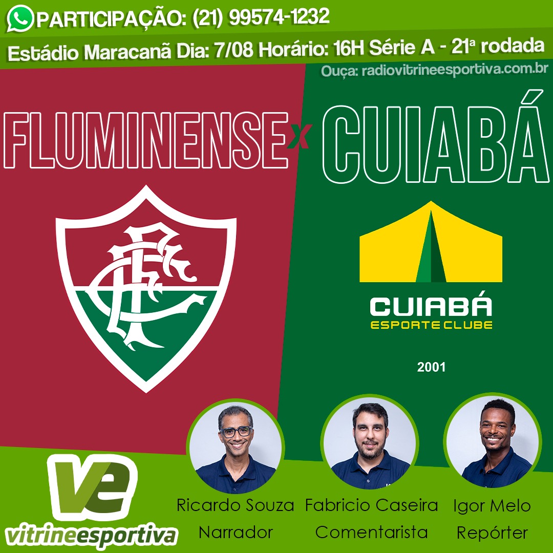 BRASILEIRÃO – FLUMINENSE X CUIABÁ