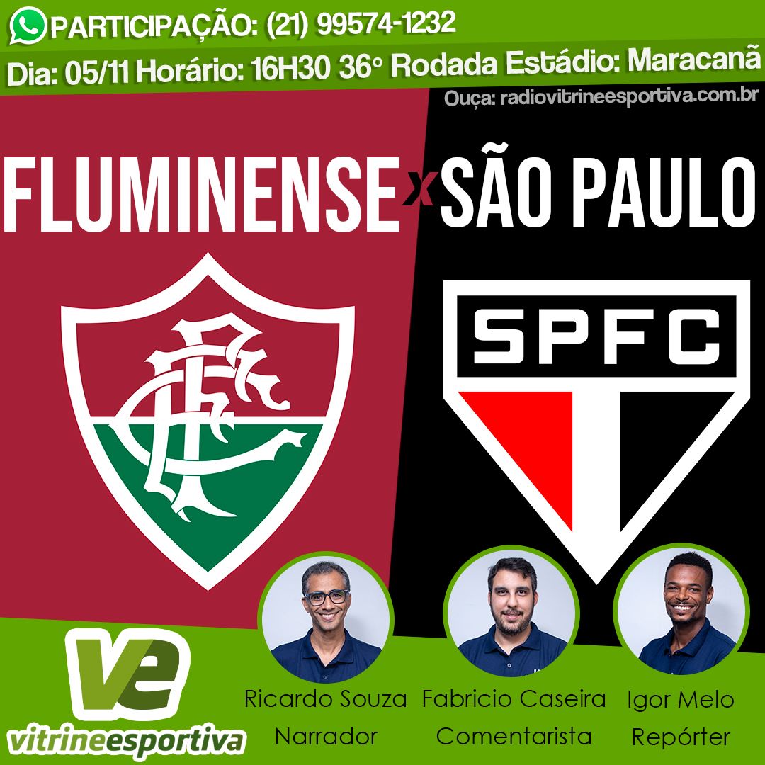 BRASILEIRÃO – FLUMINENSE X SÃO PAULO