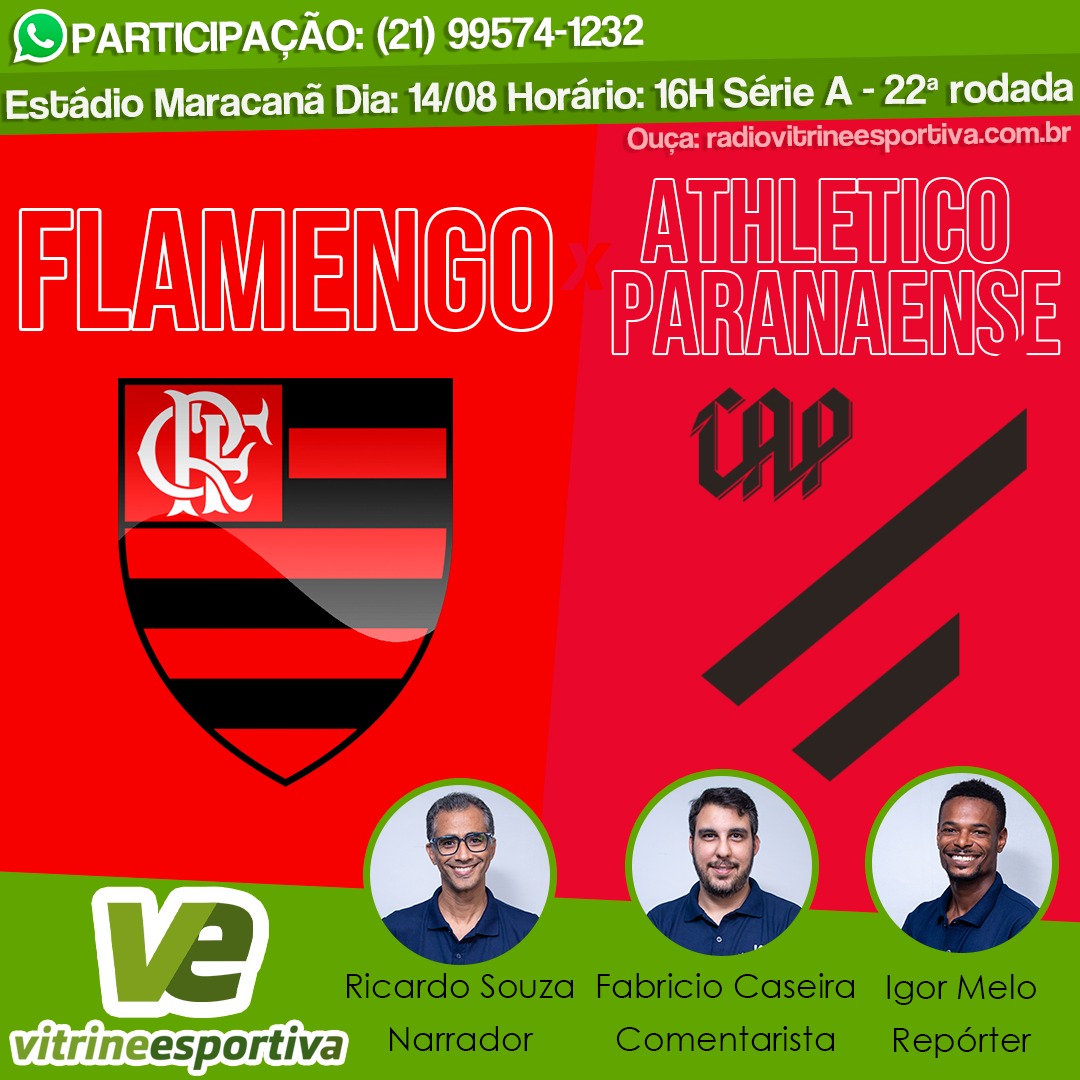 BRASILEIRÃO - FLAMENGO X ATHLETICO PARANAENSE