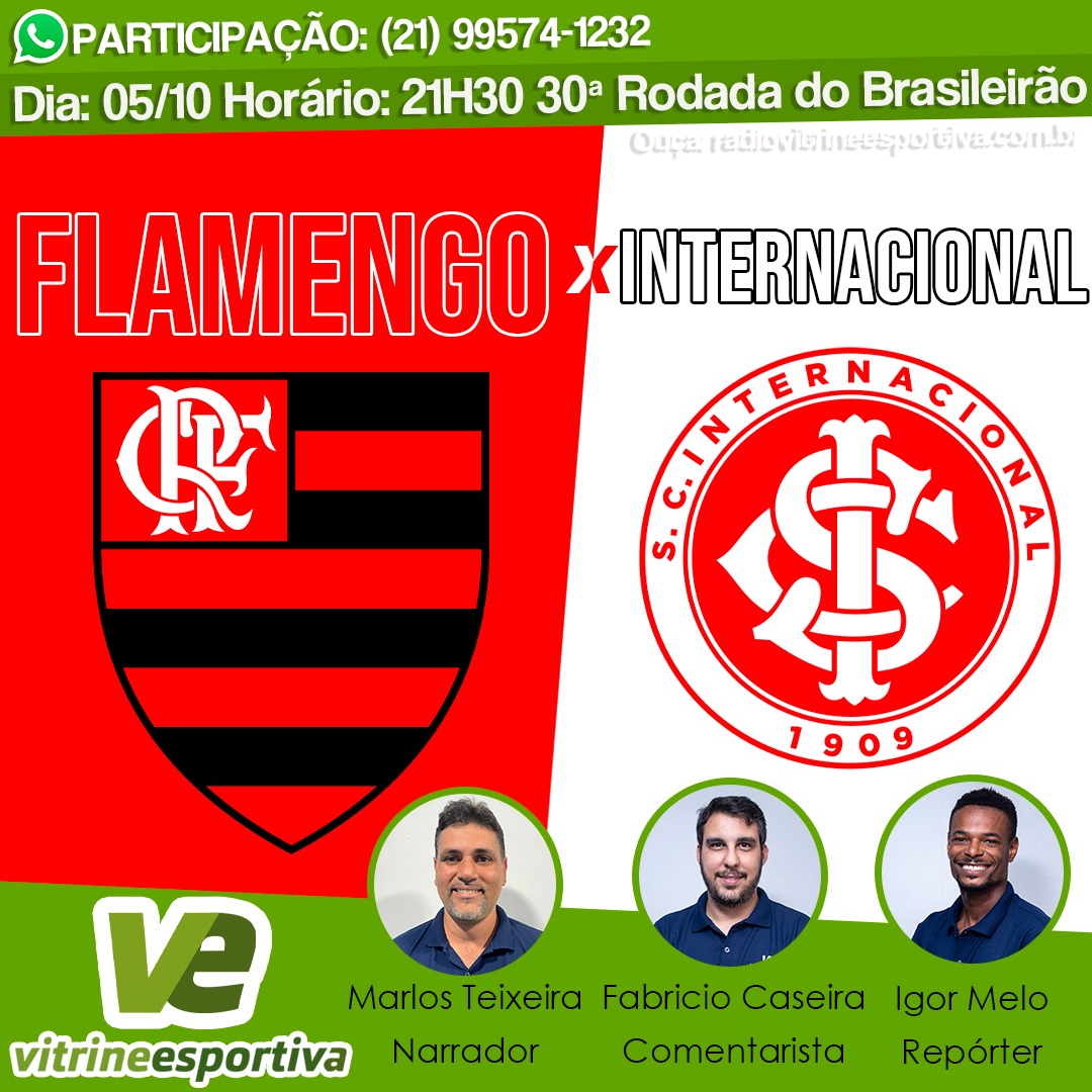 BRASILEIRÃO - FLAMENGO X INTERNACIONAL